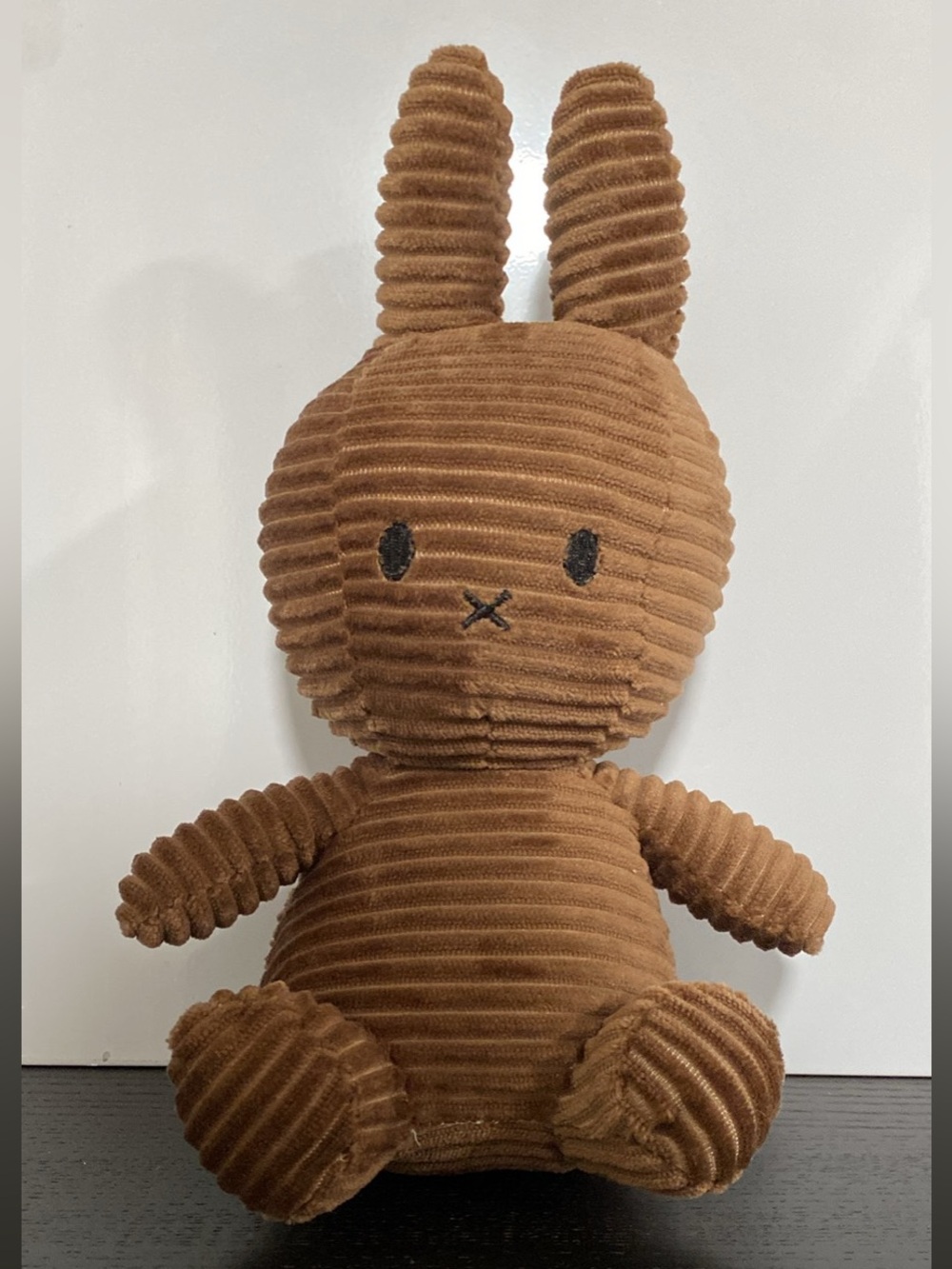 Corduroy Bunny Plush Stuffed Animal - Brown